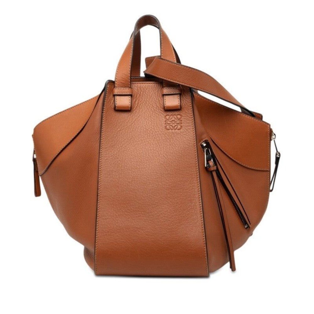 Loewe Anagram Hammock Small Leather Handbag Brown